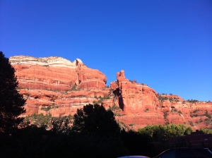 View from our patio in Sedona, AZ, October 2013